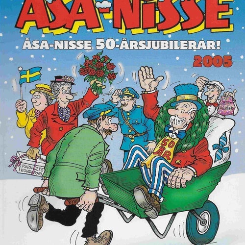 ÅSA-NISSE 50-årsjubilerar Jul album 2005 ** tidning buskis humor NY oläst