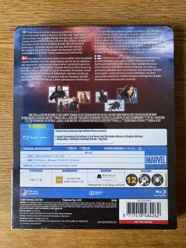 Captain America - Civil War STEELBOOK BLURAY NY