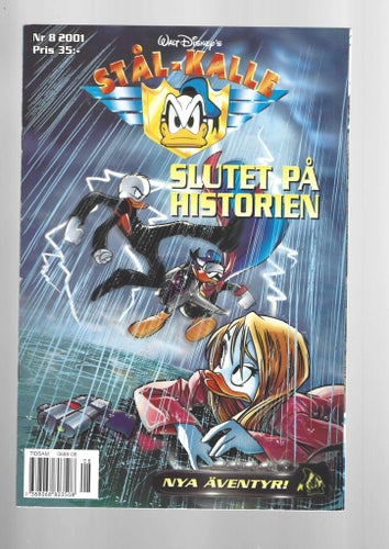 Kalle anka Stål kalle 8 2001 skick vf