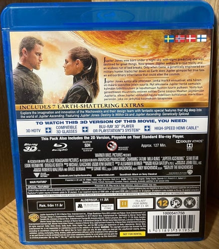 Jupiter Ascending 3D Blu-ray