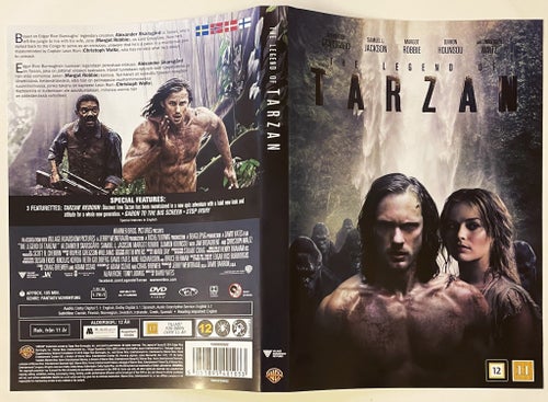 The legend of Tarzan DVD (A.Skarsgård, Margot Robbie, Samuel Jackson)