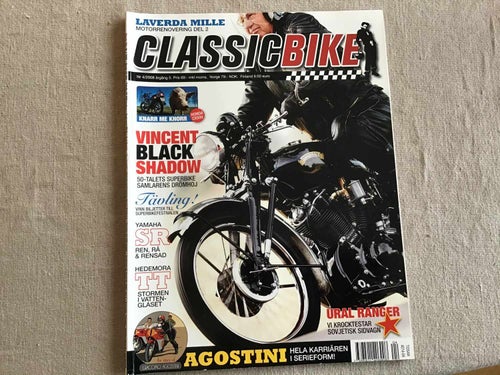 CLASSIC BIKE NR 4 HONDA CX 500,SOVJET SIDOVAGN URAL RANGER,PARTS RACING,HEDEMORA