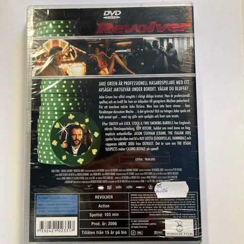 REVOLVER. JASON STATHAM, RAY LIOTTA...DVD ACTION -06. INPLASTAD