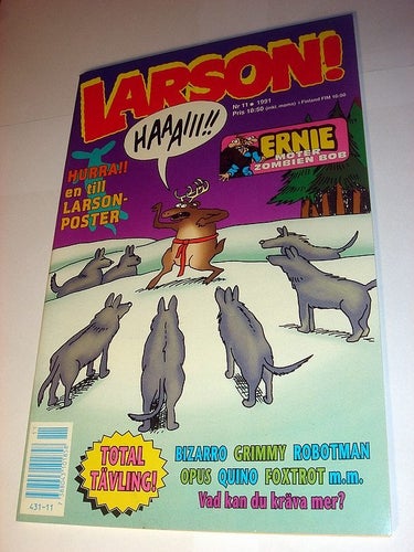 LARSON (svensk) NY OLÄST Nr 11 1991 !!! POSTER