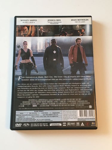Blade - Trinity (Wesley Snipes och Jessica Biel, 2004). Beg. DVD