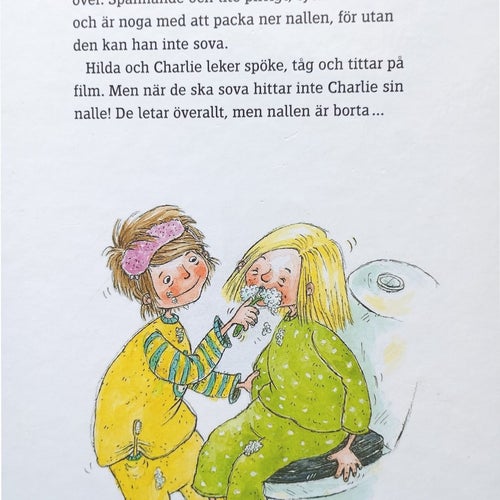 Hilda och Charlie sover över - Krista Hjärpe 2015