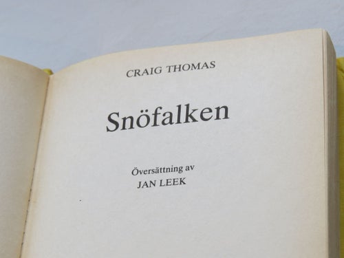 Snöfalken av Craig Thomas