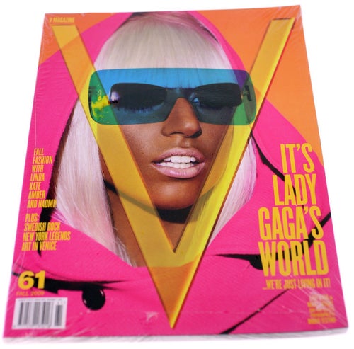 V Magazine Lady Gaga special issue-Blue sunglasses-BRAND NEW-Fall 2009-Issue V61