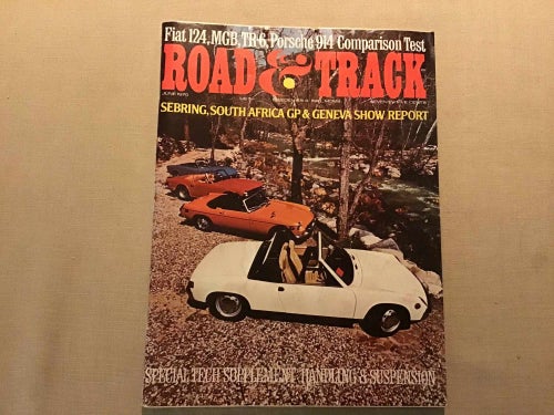 ROAD & TRACK JUNE 1970 SAAB SONETT,AMX,AUDI 100,CAPRI 1600,FIAT 124,MINT 400,