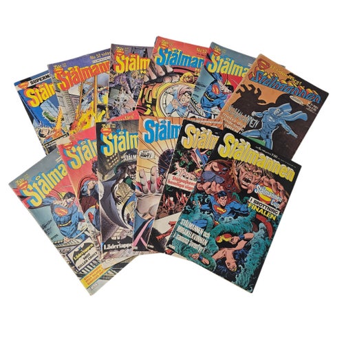 Stålmannen Serietidningar - 12 st 1983-1985
