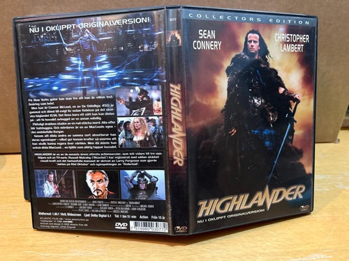 Highlander Sean Connery, Christopher Lambert. DVD