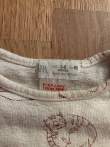 Zara Set med Djurmönster Strl 68