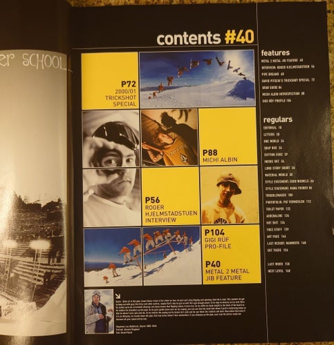 Onboard European Snowboard Magazine - Issue 40 - March 2001 - Vintage