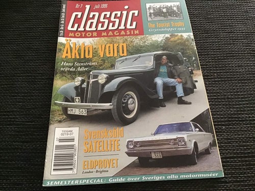 CLASSIC MOTOR NR 7 1995 GRYTNÄS LOPPET,PLYMOUNTH,TJOLÖHOLM,TRAMPBIL,ADLER