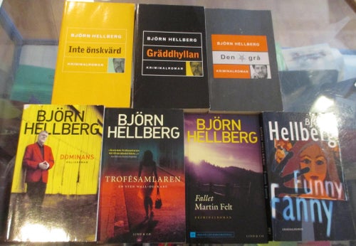 7 böcker av Björn Hellberg, Svenska deckare