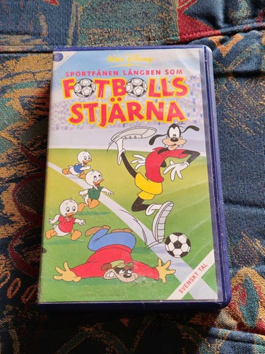 Sportfånen Långben Som Fotbolls Stärna - DISNEY VHS (Svenskt Tal)