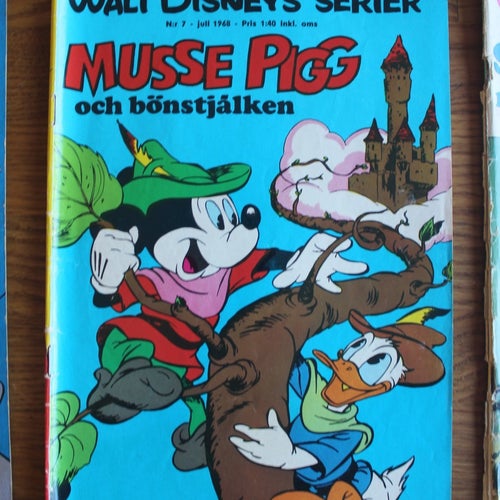 WALT DISNEYs SERIER 1968 NR 7 Musse Pigg och bönstjälken