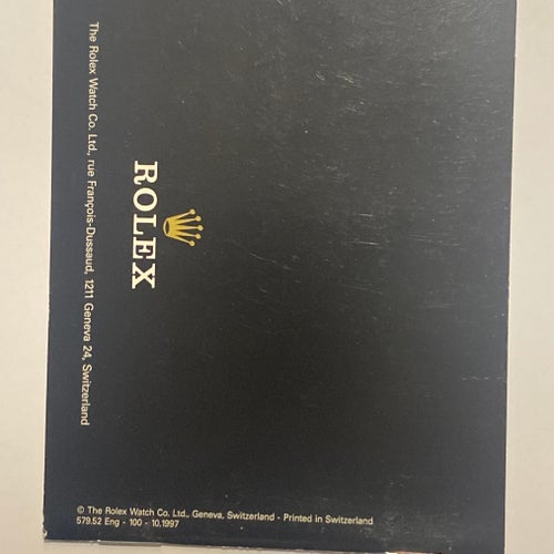 Rolex Your Oyster Perpetual 10/1997