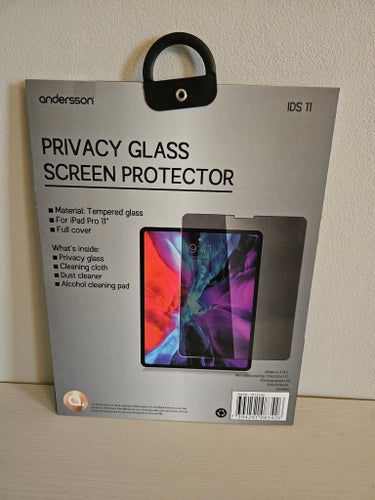 Skärmglas av integritetsglas till iPad i storlek 11". Nytt.
