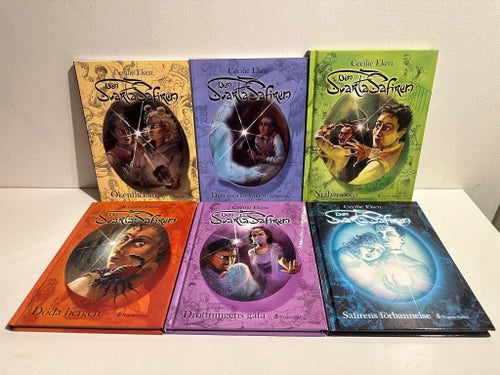 Komplett samling av Den Svarta Safiren-serien av Cecile Eken.