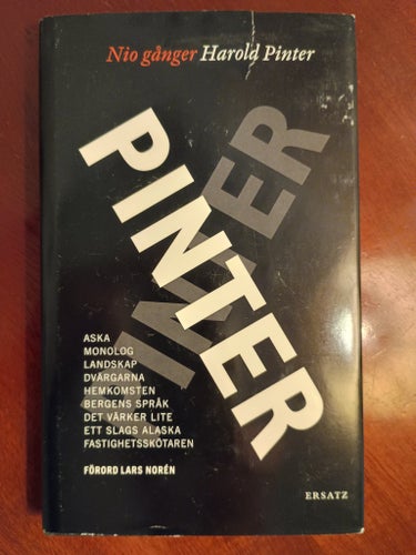 Nio gånger Pinter av Harold Pinter, 2005