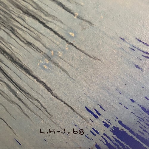 Unikt Signerat Original (1968) – Abstrakt Modernism | Space Age / Retro