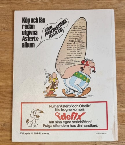 Asterix och spåmannen utgiven 1976