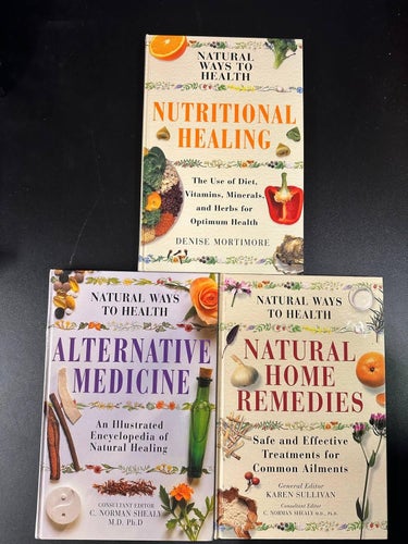 3 böcker - Natural ways to health - Nutritional healing , Alternativ medicine, .