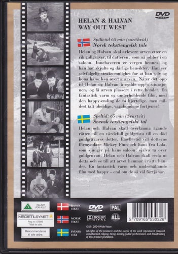 DVD / Helan & Halvan / Way Out West / The Golden Collection / Nyskick