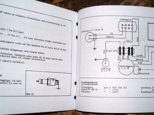 Instruktionsbok Monark motorcykel 125 cc