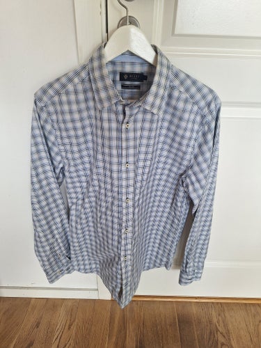Stilig Riley Rutig Skjorta - Storlek M - Premium Cotton - Mode - Slim Fit