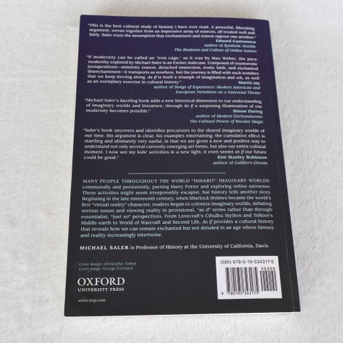 As If: Modern Enchantment – Michael Saler, virtual reality, fantasy, rollspel