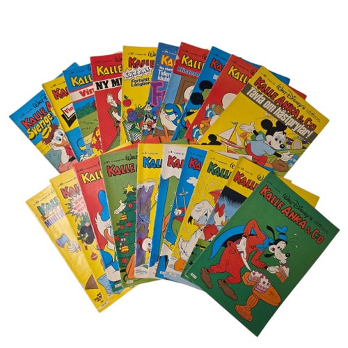 Kalle Anka & Co Serietidningar - 20 st 1980-1981