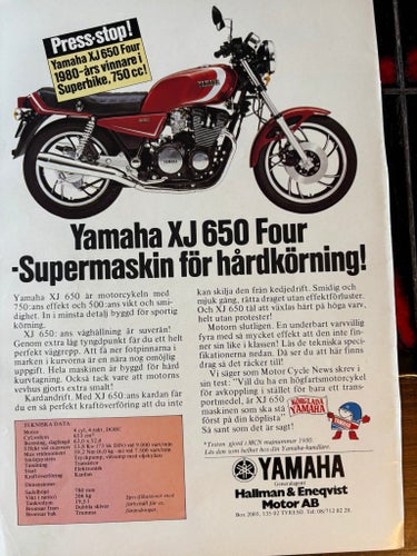 Yamaha XJ650 1980 XJ 650 annons