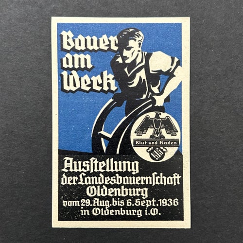 Nazi Tyskland - vignette ’RNST Reichsnährstand Blut und Boden 1936’ - postfrisk