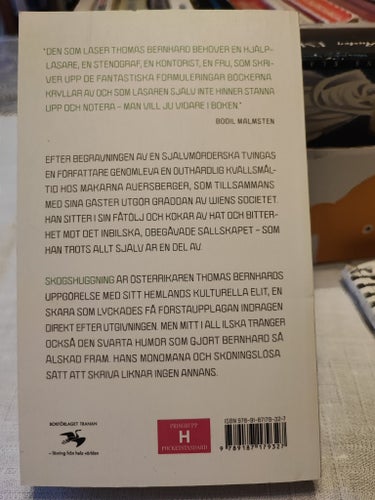 Skogshuggning av Thomas Bernhard, 1984