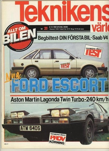 Teknikens Värld 1980/21 - Test: Ford Escort.