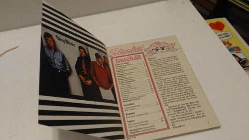 Starlet 1983 nr 7 Idolbilder Roxy Music, Anthony Andrews, Bolland. Very Good plu