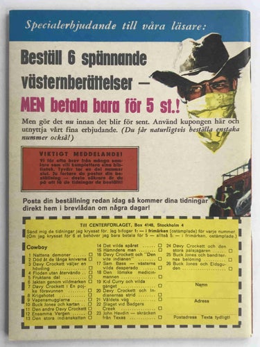 Cowboy - 1967:4 Oläst!
