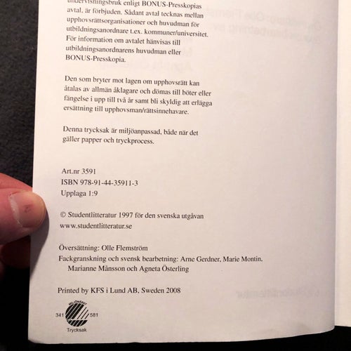 Att släppa taget Jean Kinney - ISBN 978-91-44-35911-3 Kurslitteratur