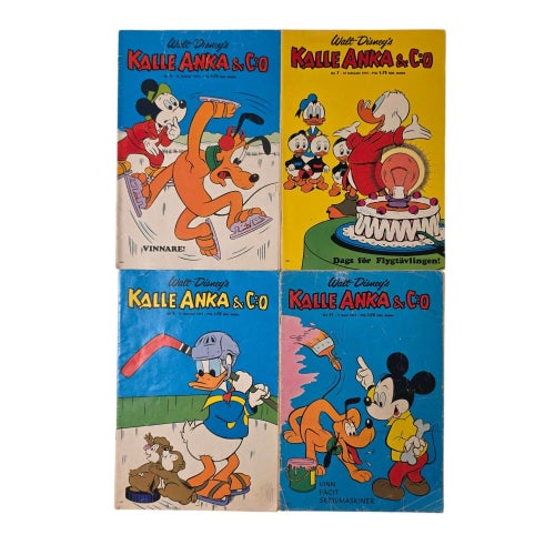 Kalle Anka & Co Serietidningar - 12 st 1972