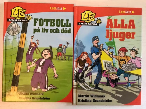 FOTBOLL PÅ LIV OCH DÖD + ALLA LJUGER Martin Widmark Kristina Grundström