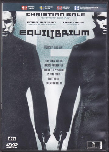 DVD / Equilibrium / Christian Bale, Emily Watson, Thye Diggs / Nära Nyskick