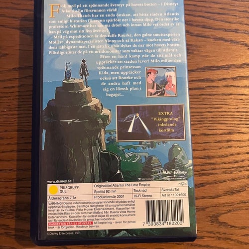 VHS: ATLANTIS, En försvunnen värld ( Walt Disney)