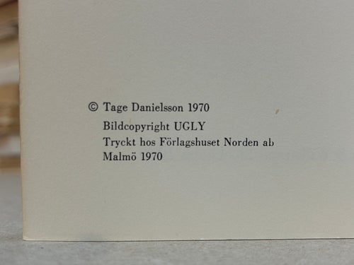 Typer av Tage Danielsson. Bok. Fine plus