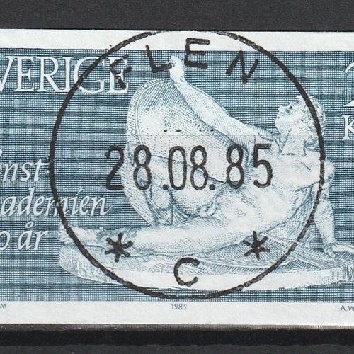 F1364| År 1985|Konstakademien |Lyx stämplat |Flen 28/8-85