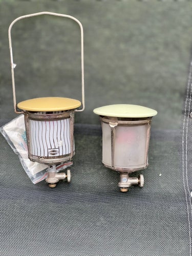 STORMLYKTOR i metall och glas, från Primus,Vintage
