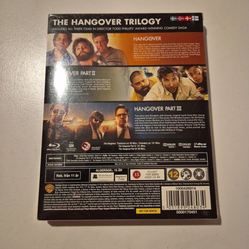 NY & INPLASTAD The Hangover Trilogy Blu-ray 3 Disc Box Komedi Comedy