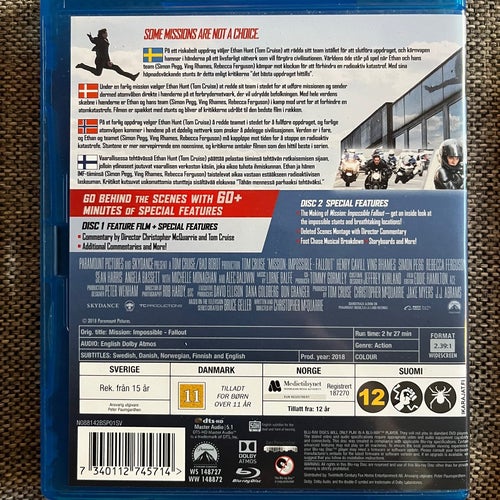 Mission: Impossible - Fallout (Blu-ray) 2-disc