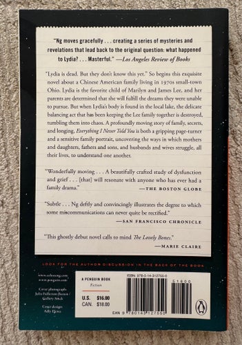 Everything I Never Told You - Celeste Ng - paperback